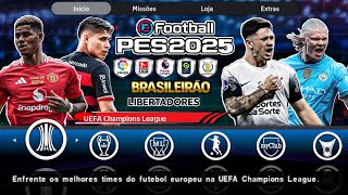 DOWNLOAD PES 2025 PPSSPP LINK DIRETO MEDIAFIRE [upl. by Akimik]