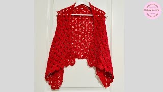 Chaleco rojo a crochet paso a paso [upl. by Ayotas]