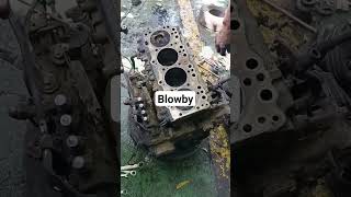 4BE1 blowby automobile mechanic machineshop shorts [upl. by Brindell894]