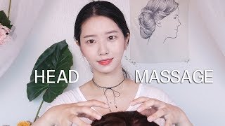 ❄️excellent head massage and hair 시원한 두피 마사지와 빗질 brushing asmr [upl. by Larrie]