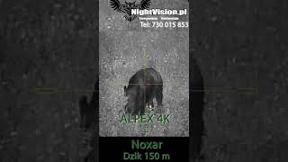 Dzik 150 m Luneta noktowizyjna HIKMICRO ALPEX 4K  Noxar DIRPRO 4w1 shorts noxar nightvision [upl. by Aifas145]