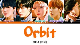 ONEWE원위 궤도 Orbit Color Coded Lyrics HanRomEng [upl. by Eidnar]