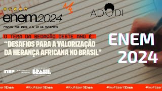 ENEM 2024  TEMA DA REDAÇÃO [upl. by Namlaz776]