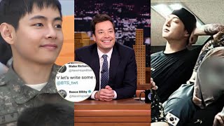 Big news BTS V recognized by many world musicians Jimmy Fallon responds Jungkook is amazed [upl. by Anekahs629]