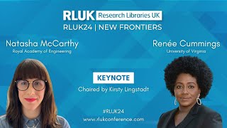 RLUK24 Keynote  Natasha McCarthy and Renée Cummings [upl. by Halullat]