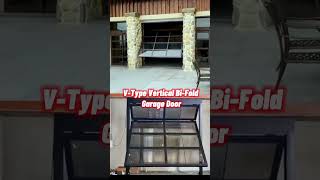 Does your garage door like this innovationshortsfypシ゚ villagaragedoorverticalbifoldgaragedoor [upl. by Indys]