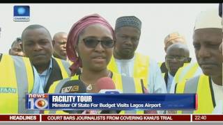 Facility Tour Minister Of State For Budget Visits Lagos Airport [upl. by Acinomaj]