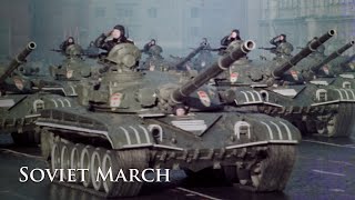 Eng CC Soviet March  1980s Soviet Army Red Alert 3 [upl. by Elokin]