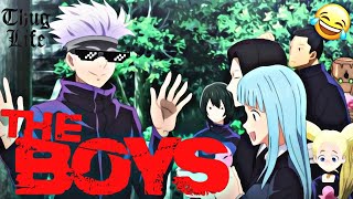 Jujutsu kaisen funny moments in hindi  gojo thug life moments  jujutsukaisen gojo [upl. by Merkley]