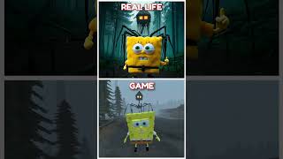 SPONGEBOB VS NEW HOUSE HEAD  Meme Coffin Dance  GAME vs REAL LIFE  shorts [upl. by Nevaj]