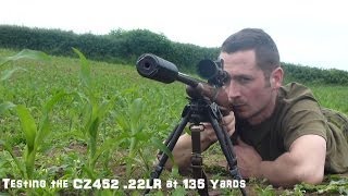 Testing the CZ452 at 135 Yards [upl. by Eniretac]