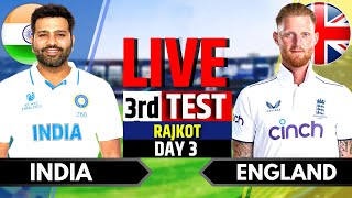 India vs England 3rd Test  India vs England Live  IND vs ENG Live Score amp Commentary Last 50 Over [upl. by Einatsed]