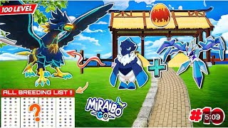 😍 ALL BREEDING COMBO LIST  MIRAIBO GO BREEDING LIST miraibogo 1 [upl. by Sidnac502]