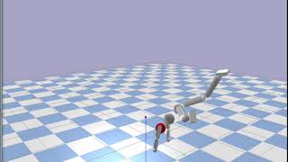 PyBullet DeepMimic tracking of motion capture data using slerpsphericalJointMotor [upl. by Klinger]