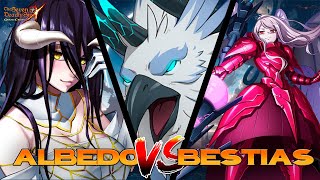 Albedo amp Shaltear VS Hraesvelgr  7DS Grand Cross [upl. by Morril398]