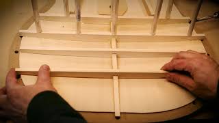 Making of a Maccaferri gypsy jazz guitar Part 3  soundboard bracing [upl. by Nivrek]