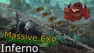 All Geneseed and Guardian Relic Spawns on Inferno l Warhammer 40k Space Marine 2 [upl. by Jennee613]