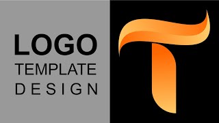 Letter Logo T Design in CorelDRAW  How to make T logo design in CorelDRAW hemagraphics [upl. by Rexanna]