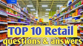 TOP 10 Retail interview questions and answers  TL  DM  ASM  SM [upl. by Kial]