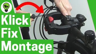 Klickfix Montage ✅ GENIALE ANLEITUNG Wie Lenkeradapter für Fahrradkorb amp Tasche Vorne Befestigen [upl. by Mela136]