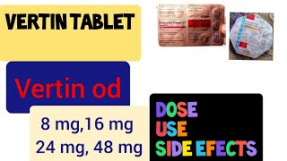 vertintebletचक्कर VERTIN od 2416848mg tablet in hindi  vertin tabletusedoseside effects [upl. by Ennayar]