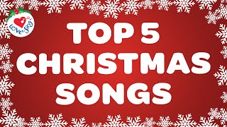 BEST 5 Top Christmas Songs with Lyrics 🎄 POPULAR Merry Christmas Music 🎅 2024 [upl. by Nirrac240]