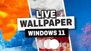 How to Add a Live Wallpaper in Windows 11  Animated Wallpaper for Windows 11 [upl. by Eimerej]