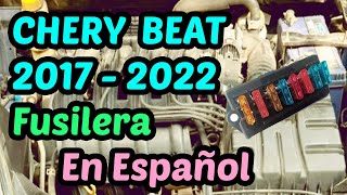 DIAGRAMA de FUSIBLES Chery Beat 2017  2022  En Español [upl. by Donall]