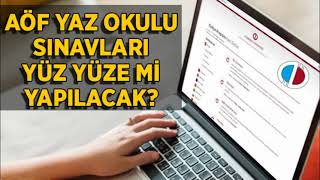 AÖF YAZ OKULU ONLİNE Mİ OLACAK 2021 [upl. by Naoma745]