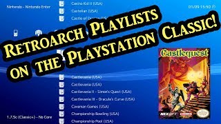 How to create Playlists in Retroarch on the Playstation Classic Tutorial [upl. by Ebeneser97]