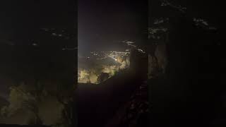 Castelo Marvão in Portugal at night overlooking the border with Spain travel castles portugal [upl. by Appolonia]