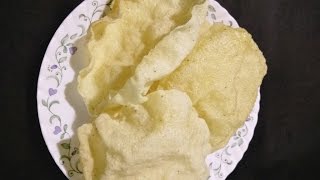 तांदळाचे पापड  Tandalache Papad  Chaval ke Papad Rice flour papad [upl. by Necyrb]