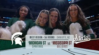 NCAA First Round intro CBS  Michigan State vs Mississippi State  3212024 [upl. by Murrell]