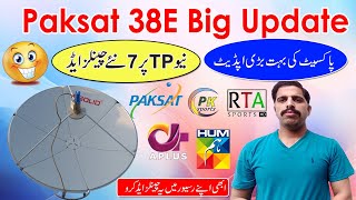 Paksat 38E Big Update  7 New Channels Started on New TP [upl. by Arob]