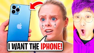 SISTERS FIGHT Over New iPhone 13 What Happens Is Shocking LANKYBOX REACTS TO DHAR MANN [upl. by Tohcnarf]