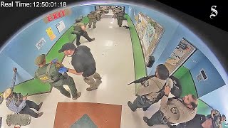 Surveillance Video Shows Police Response to Uvalde Shooting [upl. by Tris]