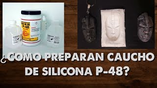 ¿Como hacer un molde de silicona para resina o yesoPreparación caucho de silicona P48 Poliformas [upl. by Gelasias155]