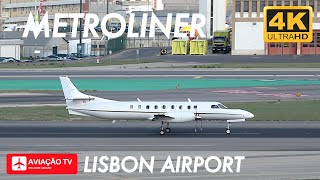 Fairchild Swearingen Metroliner • Lisbon Airport [upl. by Aroc]