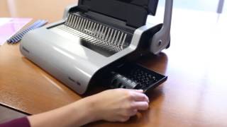 Demo of the Fellowes Galaxy E Electric Comb Binding Machine  5218301 [upl. by Htenaj]