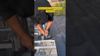 Effective roof tile installation process using a drill [upl. by Katherina]