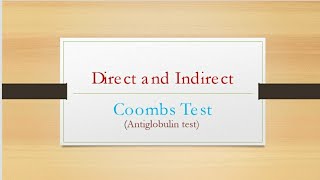 Direct and Indirect coombs TestPart 3TamilMightymedicoz [upl. by Anselme]