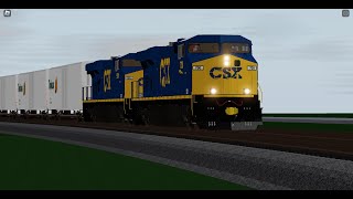 CSX 700 Leads ReeferIntermodal Pass Undeveloped Sanford Station [upl. by Sirrah197]