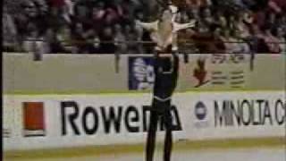 Yamaguchi amp Galindo USA  1987 World Juniors Pairs Long Program [upl. by Bright]