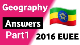 2016 Geography Social Entrance Examination Answers with Explanations part 1 [upl. by Eelyrag15]