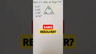 ➡️ QUAL É O VALOR DO ÂNGULO 4x 🤔 shorts matemática geometria [upl. by Waverly]