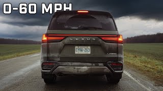 Acceleration 060 Test  Lexus LX 600 [upl. by Ojyram]