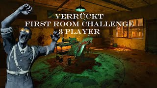 Verrückt  3 Player First Rooms Challenge  Black Ops 3 Zombies [upl. by Hollington]