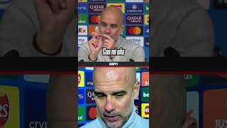 ¿QUÉ LE PASÓ A PEP La imágen viral de Guardiola tras el 33 ante Feyenoord  Shorts [upl. by Livingston]