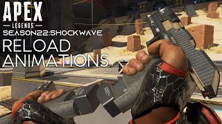 Apex Legends  Shockwave season22 Reload animations [upl. by Levitus95]