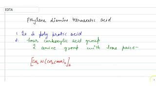 EDTA Ethylenediaminetetraacetic acid structure [upl. by Mercy944]